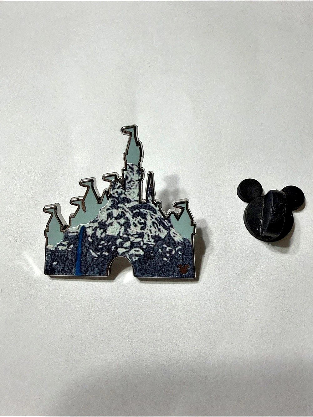 Disney Matterhorn Castle Pin Blue & Silver